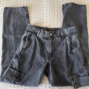 Levi’s Black Denim Cargo Pants